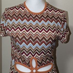 Dress with Openings in Flower Shape - NWT Sizes M, L, 2X